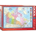 thumbnail image 1 of Puzzle 1000 pièces Carte du Canada, 1 of 3