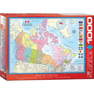 Carte du Canada 1000 Puzzle de pièce