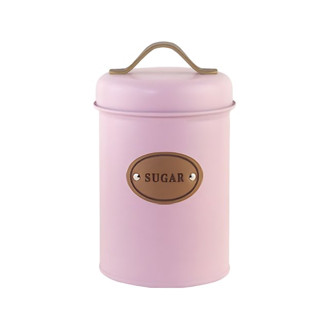 Wweixi Transparent Tea Jars For Storing And Displaying Favorite Tea Leaves Food Grade Metal Kitchen Storage Jars Jars Kitchen Pink sugar 1Set