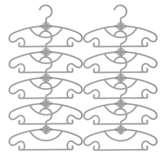 Danhjin Drying Racks Hangers of Clothes for Children 10 Units Plastic Hangers Infant Hangers for Children Very Persistent Hangers for Toddlers Clothes Hangers