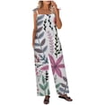 thumbnail image 1 of Birdeem Women Ladies Printed Summer Sleeveless Backless Loose Long Playsuits Rompers Jumpsuit, 1 of 6