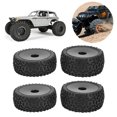 thumbnail image 1 of Domqga RC Front Rear Tires And Wheels, Strong Cushion 12mm Hex RC Wheels And Tires For 1/10 RC Off Road Car, 1 of 8