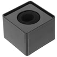 thumbnail image 3 of SHISUYAN Portable ABS Injection Molding Square Cube Shaped Interview Mic Microphone Logo Flag Station Logo (Black), 3 of 8