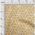thumbnail image 2 of oneOone Viscose Chiffon Mustard Yellow Fabric Geometric Craft Projects Decor Fabric Printed By The Yard 42 Inch Wide, 2 of 4