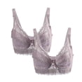 thumbnail image 1 of INSPIRE CHIC Women's Plus Size Full Coverage Padded Floral Underwired Bra, 1 of 6