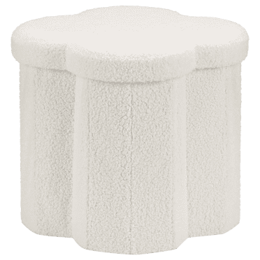Bouclair ottoman de rangement blanc