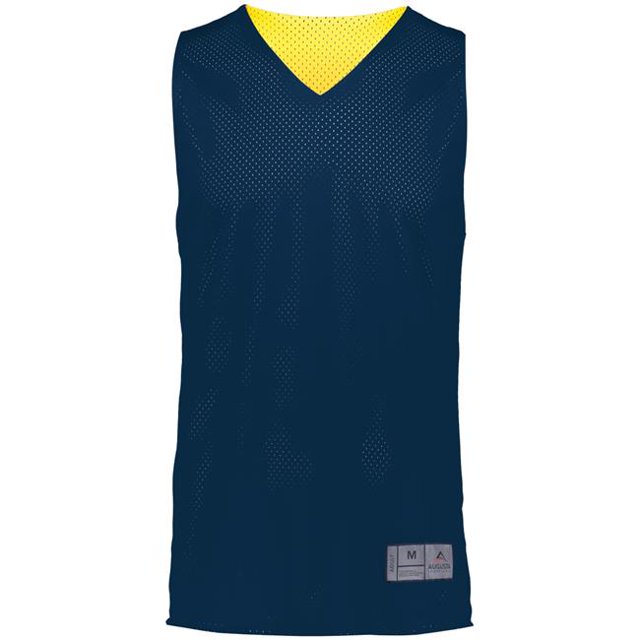 ASI 161.302.2XL Chandail Réversible en Maille Tricotée 2.0 pour Adulte, Bleu Marine et Or - 2TG