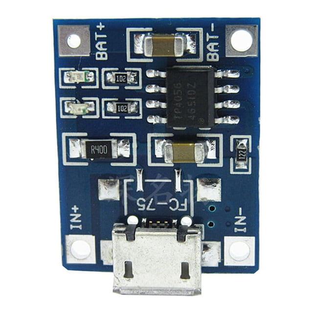 Shisuyan Module de Chargement de Batterie au Lithium en Métal 5 Pcs 0.98X0.75X0.24 Po