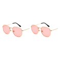 thumbnail image 2 of Redempat Fashionable Polarized Lens Small Frame Sun Glasses For Trendy Style gold sea pink C10 2Set, 2 of 6