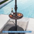 thumbnail image 4 of Costway Table de Parasol d'Extérieur Réglable de 20” pour Perche de Parasol de Patio de 1,5” et 1,9” Café, 4 of 10