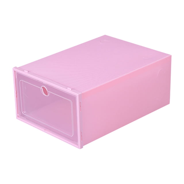 Home Textile Storage Organizer for Shoes - Foldable Clear Stackable Shoe Storage Solution for