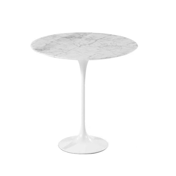 Plata Import - Marble Top White Side Table