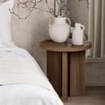 thumbnail image 2 of Bouclair Walnut Wood Veneer and MDF Side Table End Table, 2 of 8