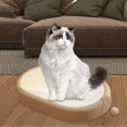 thumbnail image 3 of Milaget Cat Cardboard Bed Cat Scratch Pad Bowl Protection with Ball Support Pet Supplies B, 3 of 6