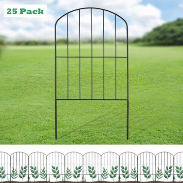 NEX 25pcs Decorative Garden Fence Flower Edging for Landscape Patio Yard Border Fence