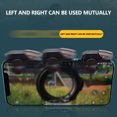 thumbnail image 2 of TEHAUX 1Pair Black Game Controller Trigger Made of Metal and ABS Durable Practical for Mobile Game Use, 2 of 4