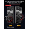thumbnail image 3 of KOMI for Google Pixel 9 Pro XL Case with Metal Ring Stand & Slide Camera Cover for Pixel 9 Pro XL Phone Case Magnetic Military Grade Shockproof Heavy Duty Rugged Protective Cover (Red), 3 of 5
