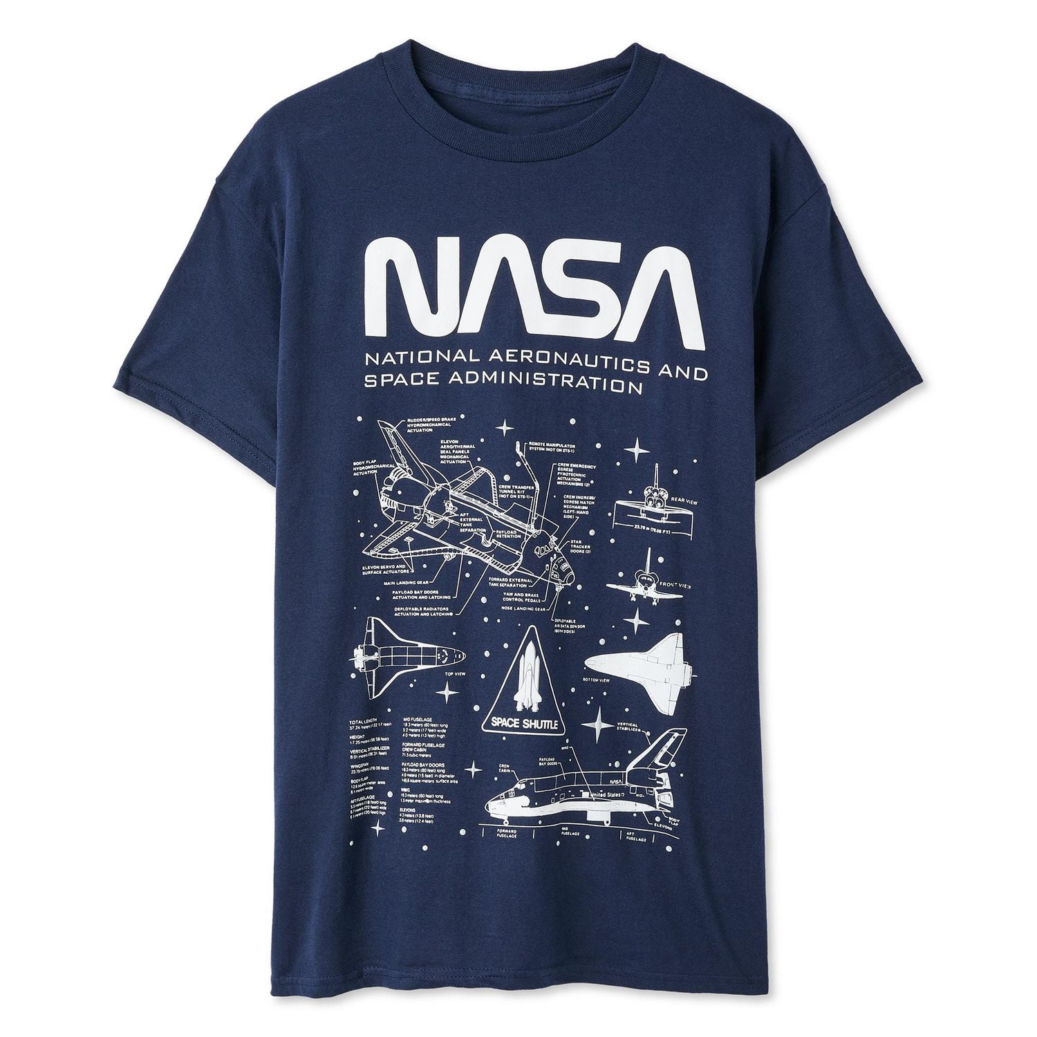 T-shirt à imprimé graphique NASA pour hommes
