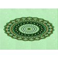thumbnail image 1 of Ahgly Tapis Rectangulaire Lavable en Machine Vert Transitionnel, 8 Pieds x 10 Pieds, 1 of 7
