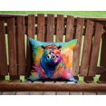thumbnail image 2 of Carolines Treasures DAC3994PW1414 Coussin Décoratif en Tissu Polyester 14 x 14 Po Unisexe Hippie Animal Hippopotamus, 2 of 5
