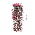 thumbnail image 2 of Mlkoz Home Decor, Simulation Lilys Rattan Artificial Flower Wall Hanging Basket Indoor And or Decorative Flowers Suitable For Decorating Indoor Wedding, Graduation Gifts, 2 of 5