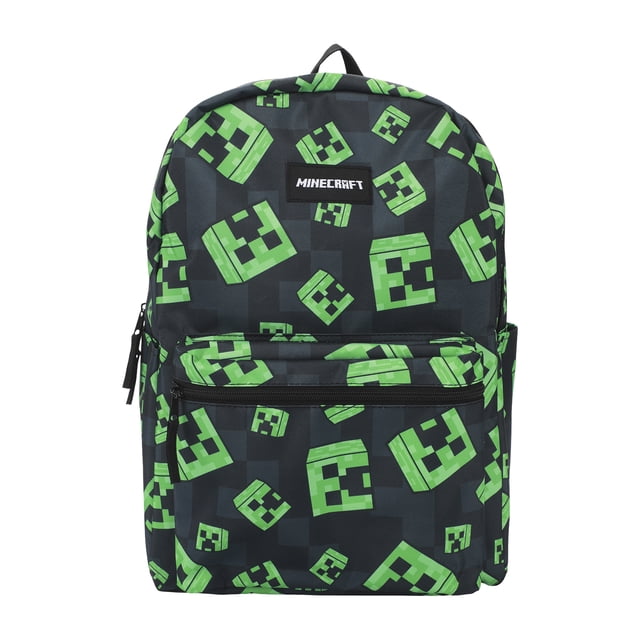 Minecraft Adventure Ready Backpack 17" With Character Print