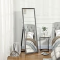 thumbnail image 1 of HOMCOM Full Length Mirror Standing Leaning Wall 64" x 21" Grey, 1 of 10