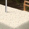 thumbnail image 4 of Small Flower Tablecloth for Spring Summer, 60 x 84 Table Cloth with Umbrella Hole and Zipper, Perfect for Kitchen Dining Room Picnic Party Banquet, Outdoor Indoor Use, 4 of 5