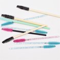 thumbnail image 2 of Plastic Mascara Brush Wand Disposable Eyelash Extender Cosmetic Makeup Brush Tool Kits Random Color, 2 of 8