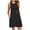 Noir, variante sur Fartey Chemises de Nuit Sans Manches pour Femmes avec Poches Légères Respirantes Vêtements de Nuit Quotidiens Chemise de Nuit Douce Confortable Col Rond Chemises Amples Fluides Couleur Unie