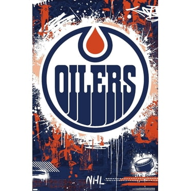 NHL Edmonton Oilers - Maximalist Logo 23 Wall Poster, 22.375" x 34"