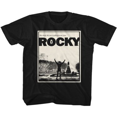 Rocky Million To One Black Youth T-Shirt Tee