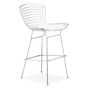 Nicer Furniture Tabouret blanc Bertoia Bar