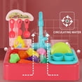 thumbnail image 4 of Kids Kitchen Playset Creative Electric Dishwasher Pretend Play Toy Kitchen Toy, 4 of 10