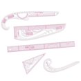 thumbnail image 4 of Règle de Courbe Française Règle de Courbe Tailleurs Règle Outils de Couture pour Créateur de Motifs 5 Pcs, 4 of 8