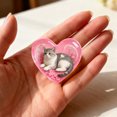 thumbnail image 4 of SIfdSeng Obtenez-le Rapidement Commémoratif de Chat Câlin de Poche en Forme de Cœur Charme de Chat Endormi Figurines Souvenir en Résine Animal Attentionné pour les Propriétaires de Chats en Deuil et les Amoureux des Chats, 4 of 4