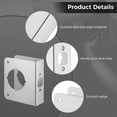 thumbnail image 4 of Lock and Door Reinforcer, Door Lock Reinforcement Plate, Stainless Steel Home Security Door Lock Plate with 1-3/8" Thickness, 2-3/8" Backset, and 2-1/8" Bore, 4 of 7