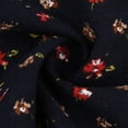 thumbnail image 4 of Meichang Robe Chemise à Imprimé Floral pour Femmes Grande Taille à Manches Longues à Revers Boutonnée Robes Maxi Décontractées Coupe Ample Évasée Robe en Coton et Lin avec Poches, 4 of 9