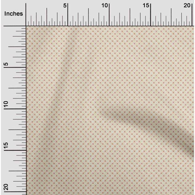 oneOone Silk Tabby Fabric Shapes Geometric Print Sewing Fabric BTY 42 Inch Wide