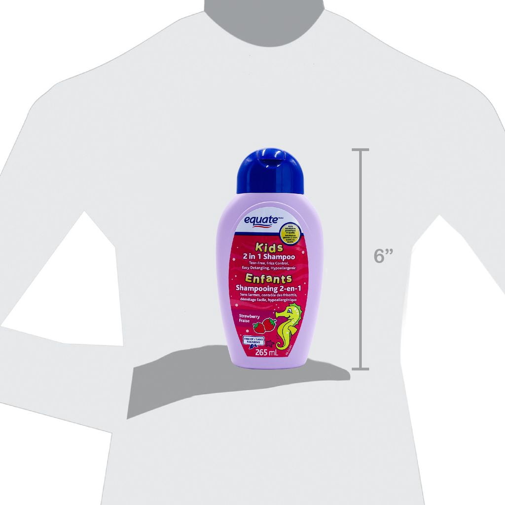 Equate Kids 2 in 1 Strawberry Shampoo & Conditioner