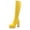 Yellow, variant on EGNMCR Knee High Boots Fashion Large Size Boots Women Long Tube High Heels Shoes Boots Boots Knight Boots Over The Knee Boots
