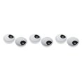thumbnail image 4 of Thinsony 2Pcs 60mm Computer Desk Table Grommet Cover Port Wire Cable Hole Silver 3Set, 4 of 6