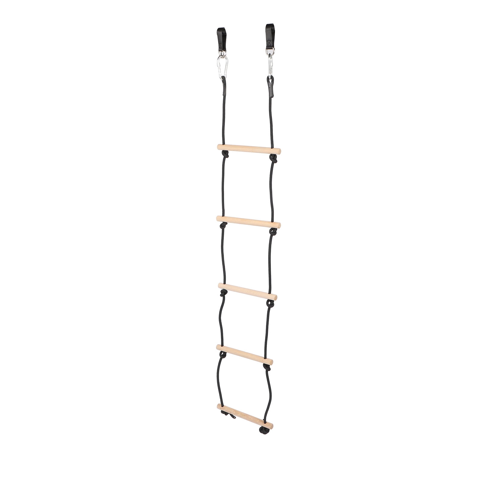 Kids Climbing Rope Ladder, Kids Rope Ladder Safe Multifunctional 5 Steps Easy To Install Wooden  for Climbing Game