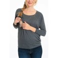 thumbnail image 1 of Cameland T-Shirts de Maternité pour Femmes à Manches Longues Automne Hiver Allaitement Hauts Grossesse Décontractés Col Rond T-Shirt, 1 of 4