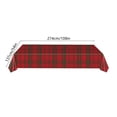 thumbnail image 3 of Plastics Tablecloth, Christmas Plastic Plaid Tablecloth Disposable Checked Tablecloth Table Cover Cottage Decorations Table Cover for Christmas Party Supplies, 3 of 6