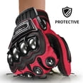thumbnail image 1 of MADMOTOR Gant d'Extérieur en Acier à Joint pour Moto Motocyclette Sports Motorisés Course Textile Gants de Sécurité - Rouge m 1 Paire, 1 of 7