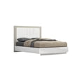 thumbnail image 4 of Lit K-Living Harvey Queen en blanc et gris flanelle avec éclairage LED pour adultes, 4 of 6