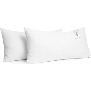 Digital Decor 100% Cotton King Size Hotel Pillows, U.S. Made Hypoallergenic Pillows with Down Alternative Fiber Fill, Set of 2, Three Comfort Levels, (Soft, Medium, Firm) Firm