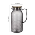 thumbnail image 3 of weibbin Jug Plastic Juices Pitcher PC High Temperature Proof Bar KTV Beverage Jug For Restaurant Fruit Tea 1L, 3 of 6