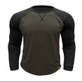 thumbnail image 2 of RXIRUCGD Chandail à Capuchon à Col Rond pour Homme, Assorti de Couleurs, Retour aux Anciens, Vert Armée, Taille : L, 2 of 5